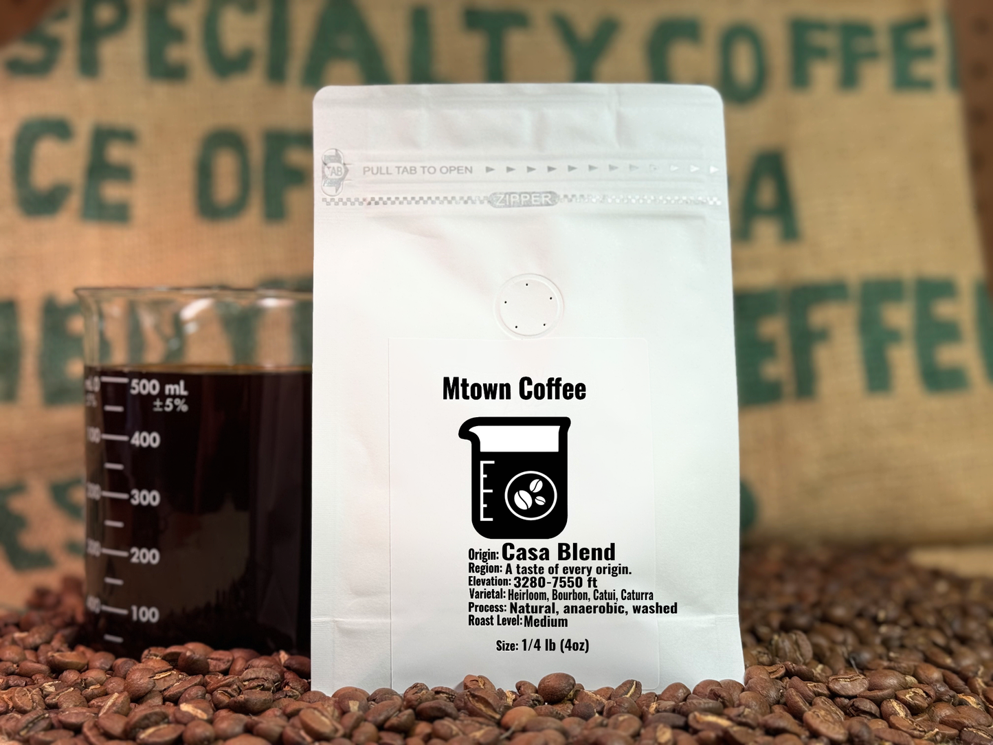 Casa Blend fresh roasted coffee 4oz